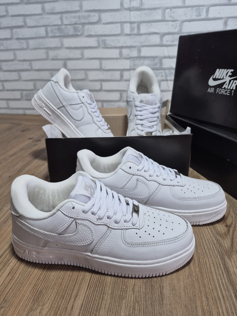 Tênis Air Force Tradicional Branco Couro Premium