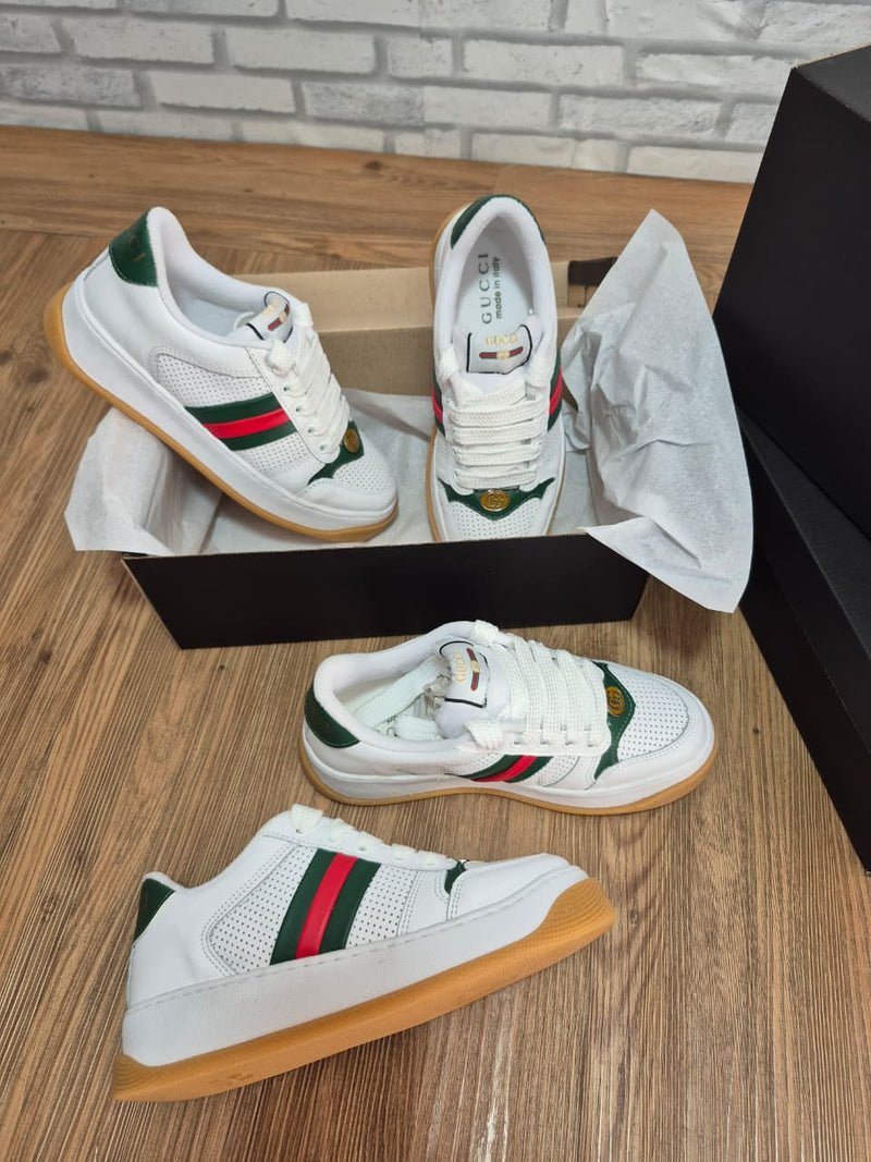 Tênis Lançamento Gucci Screener De Couro