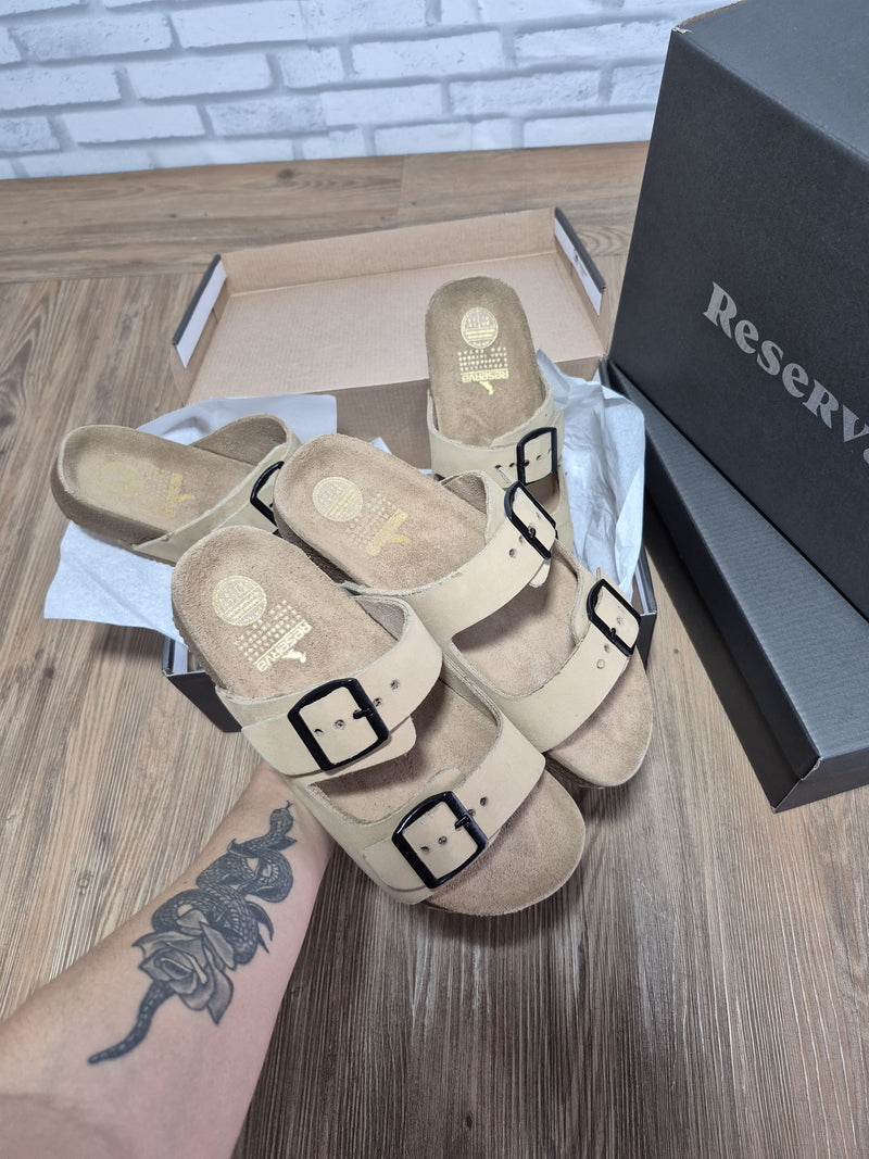 Chinelo Reserva Birken Couro