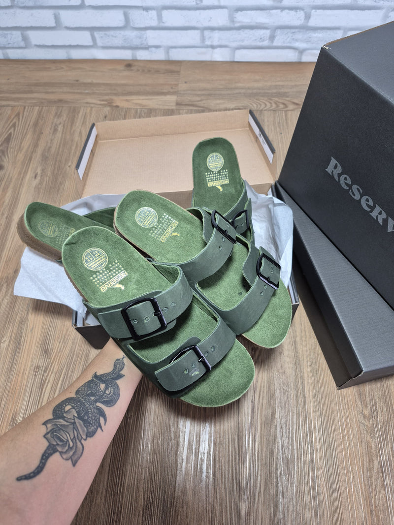 Chinelo Reserva Birken Couro